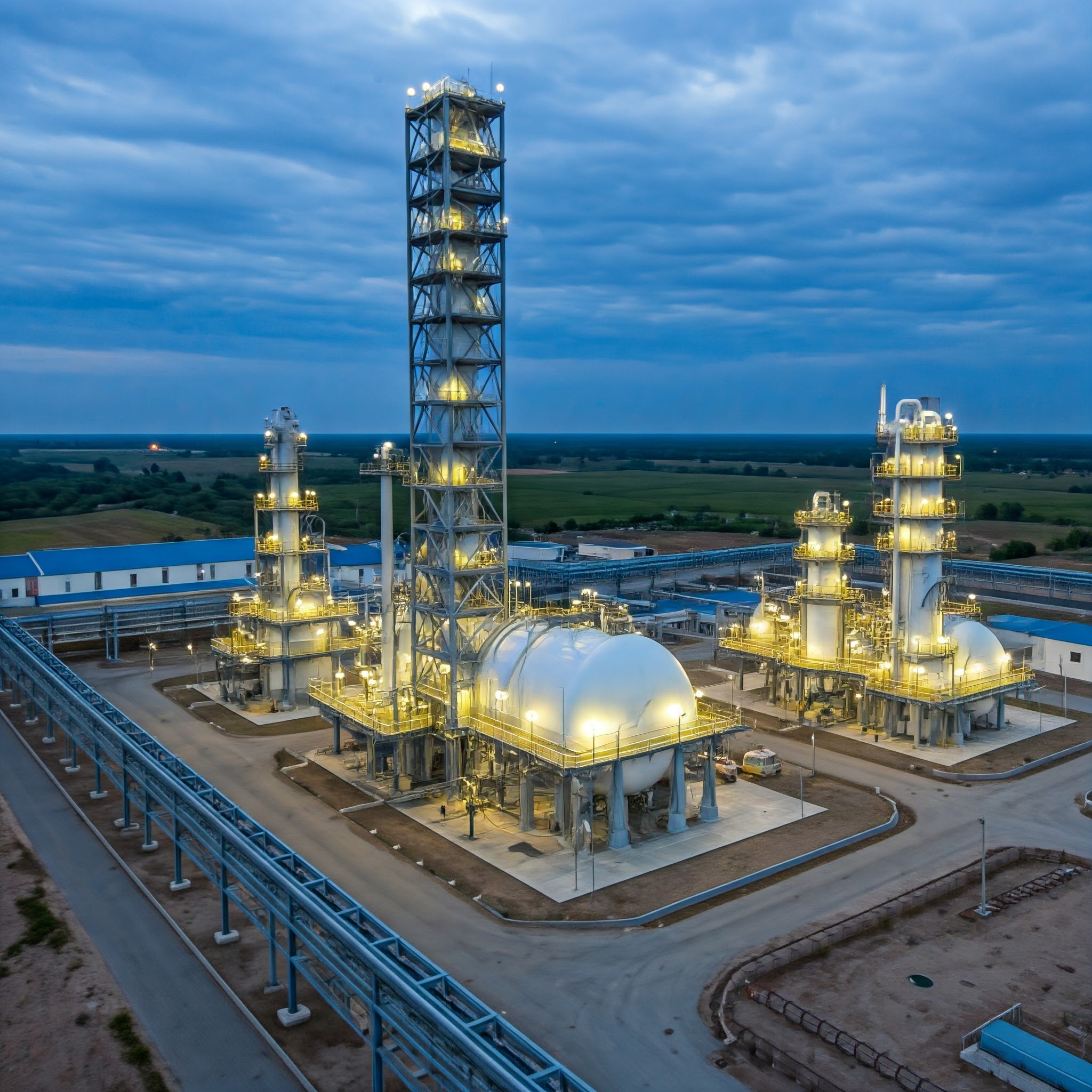 Modern Natural Gas Processing Facility