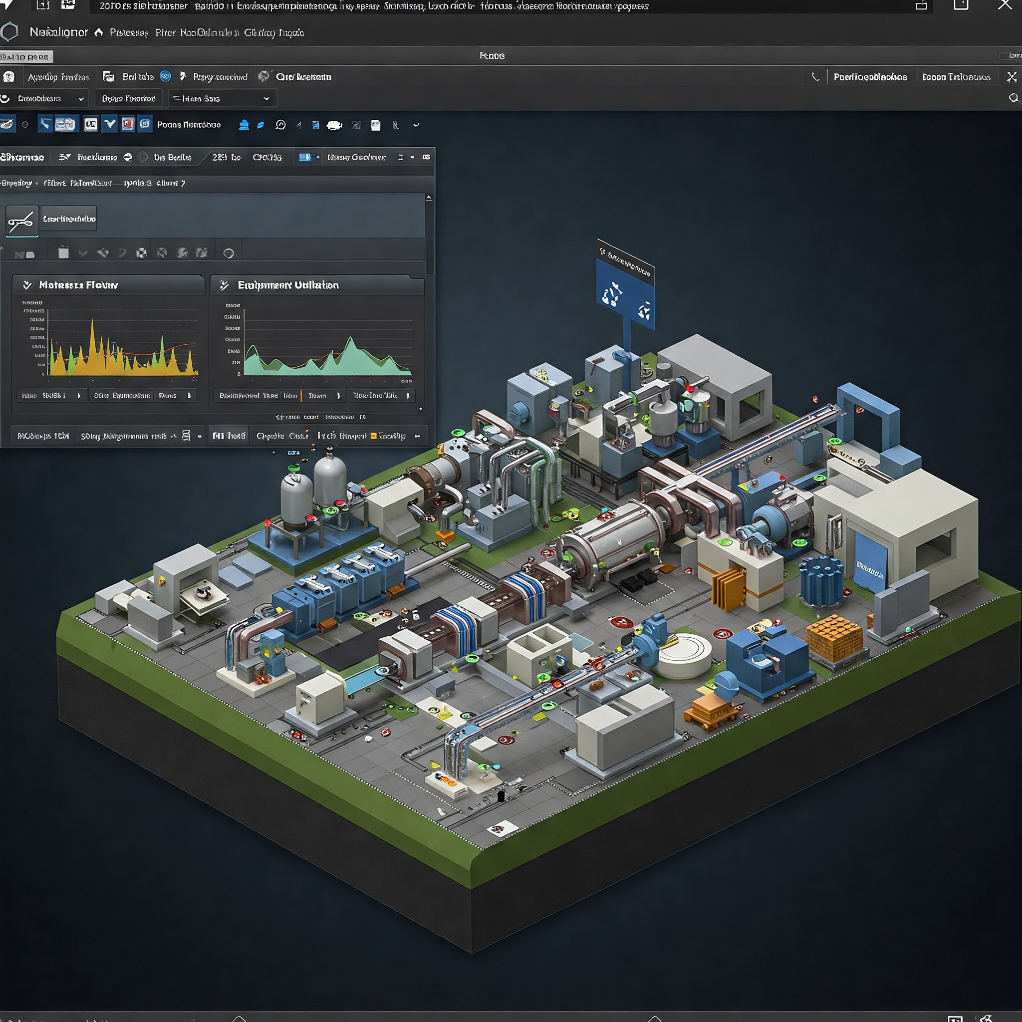 Software interface for process simulation